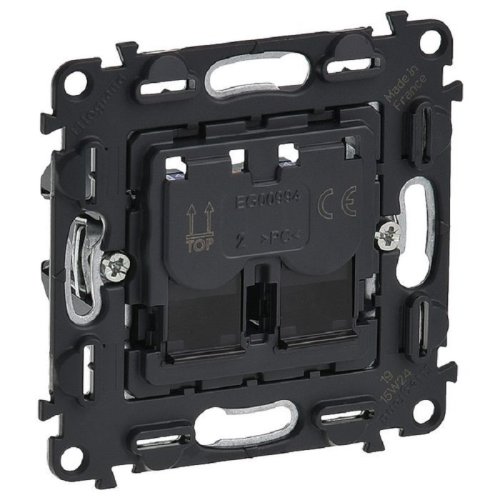 Розетка компьютерная без накладки без рамки Legrand Valena In'matic 2-м. RJ45 6e фото Розетка компьютерная без накладки без рамки Legrand Valena In'matic 2-м. RJ45 6e картинка